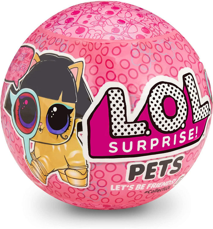 L.O.L. Surprise! Pets – Eye Spy Series | 7 Secret Mission Surprises Including Spy Glass, Litter Scoop & Water Reveal | Mystery Collectible Pet Ball with Puppies, Kitties, Bunnies & More