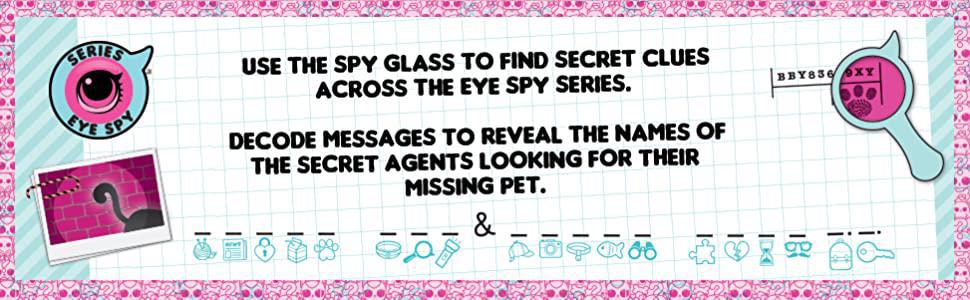 L.O.L. Surprise! Pets – Eye Spy Series | 7 Secret Mission Surprises Including Spy Glass, Litter Scoop & Water Reveal | Mystery Collectible Pet Ball with Puppies, Kitties, Bunnies & More