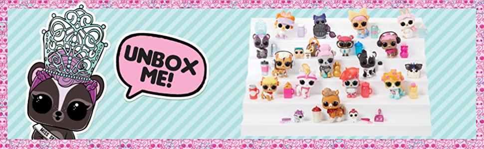 L.O.L. Surprise! Pets – Eye Spy Series | 7 Secret Mission Surprises Including Spy Glass, Litter Scoop & Water Reveal | Mystery Collectible Pet Ball with Puppies, Kitties, Bunnies & More