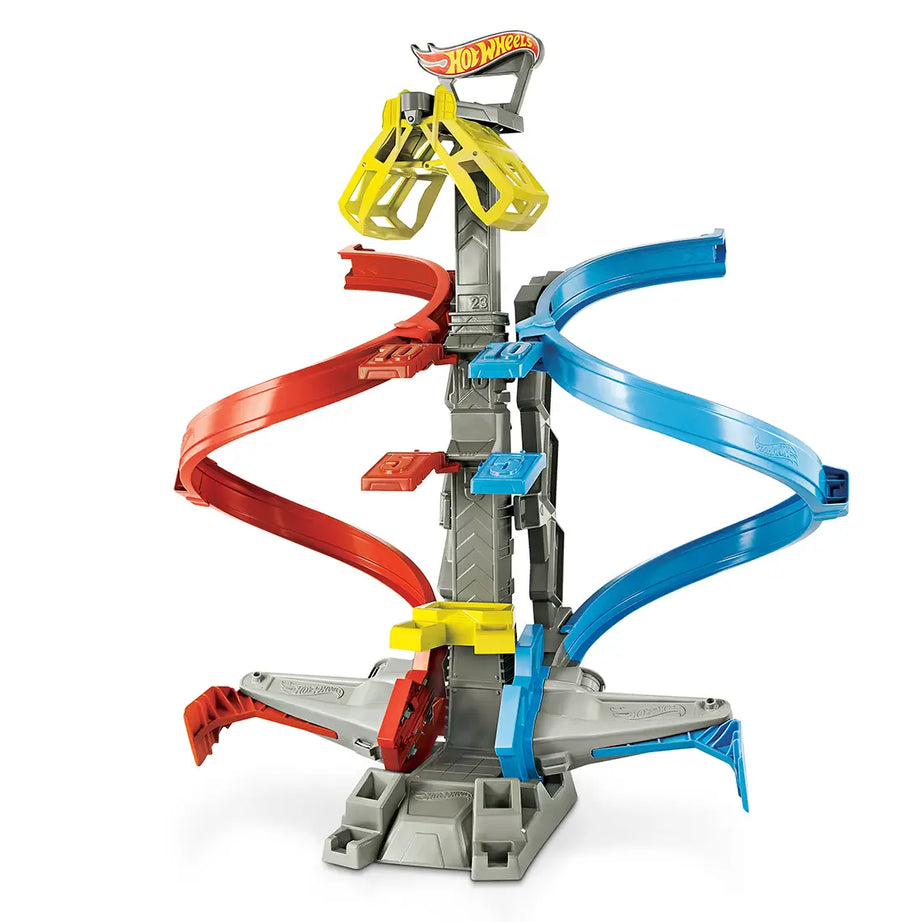 Hot Wheels Stunt Tracks Loop & Launch Track Set with Adjustable 2-Foot-Tall Loop, High-Speed Stunt Racing, and 1 Hot Wheels Car for Kids 5+ Years | GRW39