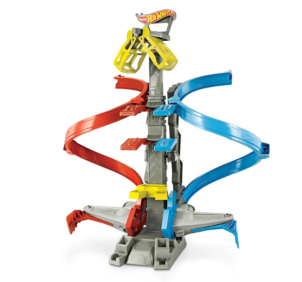 Hot Wheels Stunt Tracks Loop & Launch Track Set with Adjustable 2-Foot-Tall Loop, High-Speed Stunt Racing, and 1 Hot Wheels Car for Kids 5+ Years | GRW39