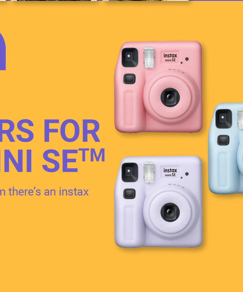 Fujifilm Instax Mini SE Instant Camera Fun Pack with Glossy Film – Stylish & Compact Instant Photo Bundle | Perfect for Gifting | Includes Film Pack & Accessories - MINIMEE KIDS