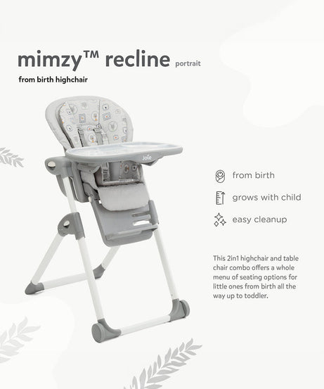 Joie Multiply 6-in-1 Convertible Highchair | Baby to Toddler Booster & Play Table | Adjustable Height & Recline | 6m-6y - Arctic - MINIMEE KIDS