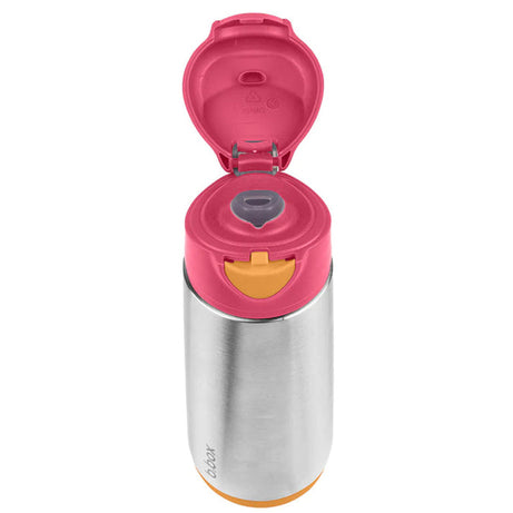b.box 500ml Insulated Sport Spout Bottle for Kids – Stainless Steel Leak-Proof Hydration Bottle with Flip Lid | BPA-Free | 8 Color Variants