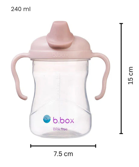 B.Box Soft Spout Cup (240ml) | Ultra-Gentle Silicone Transition Cup for Babies (4m+) | Ergonomic Easy-Grip Handles & Hygienic Spout Cover | BPA-Free & Modular Design - MINIMEE KIDS