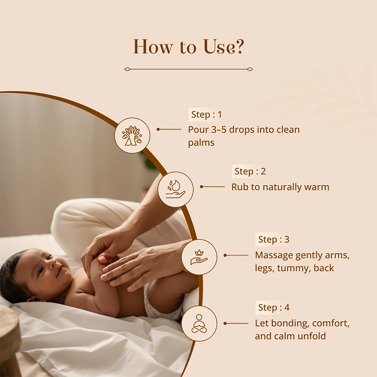 Baby Forest Maasoom Maalish Ayurvedic Baby Body Massage Oil (200ml) – Blend of 10 Natural Essential Herbs & Cold-Pressed Oils for Strong Bones, Muscle Tone & Sound Sleep