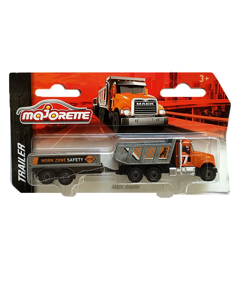 Majorette Trailer Series Die-Cast Vehicle Set - 6 Variants | Realistic Trailer Transporter Toys | High-Quality Metal & Plastic Construction