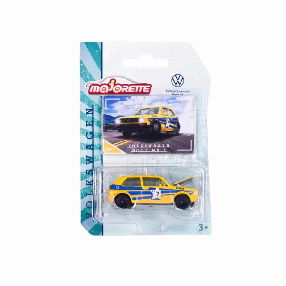 Majorette Volkswagen The Originals Premium Cars (6 Assorted Models) | Officially Licensed Die-Cast VW Beetle | T1 Bus & Golf MK1 with Opening Parts, Suspension & Collector's Card
