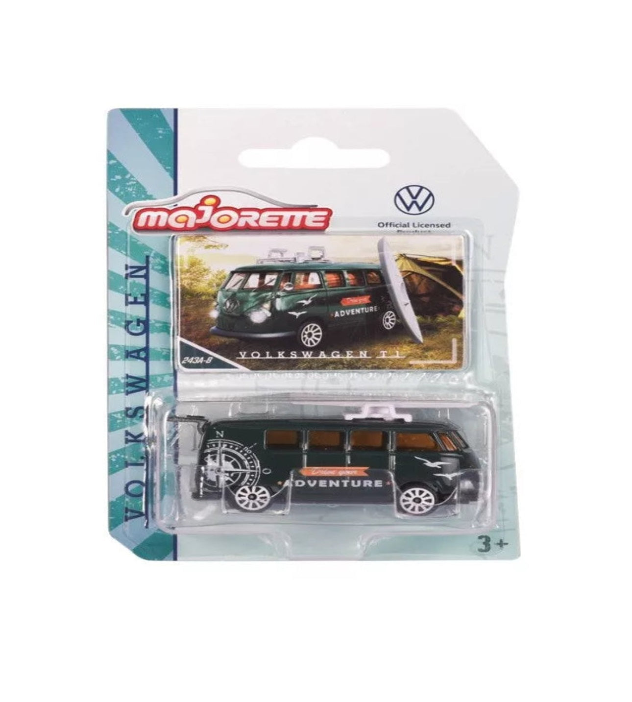 Majorette Volkswagen The Originals Premium Cars (6 Assorted Models) | Officially Licensed Die-Cast VW Beetle | T1 Bus & Golf MK1 with Opening Parts, Suspension & Collector's Card