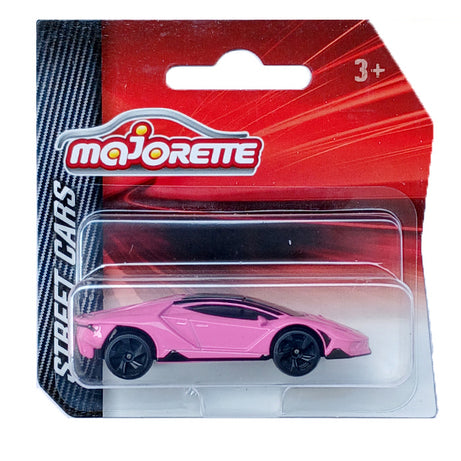 Majorette Street Cars Lamborghini Centenario | Officially Licensed Pink Die-Cast Metal Supercar | Realistic 1:64 Scale Model for Kids and Collectors Aged 3+