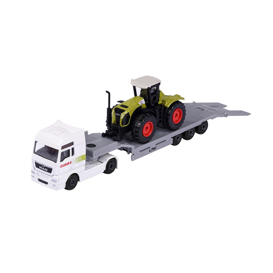 Majorette Transporter Series – Mercedes-Benz Actros & MAN TGX XXL Die-Cast Truck with Speedboat, Police Helicopter, Spacefleet, Tractor, Aeroplane & More | 3+ Years