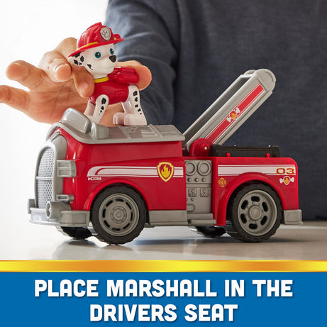 PAW Patrol Marshall Fire Engine - Eco-Friendly Fire Truck Toy for Kids Ages 3 and Up