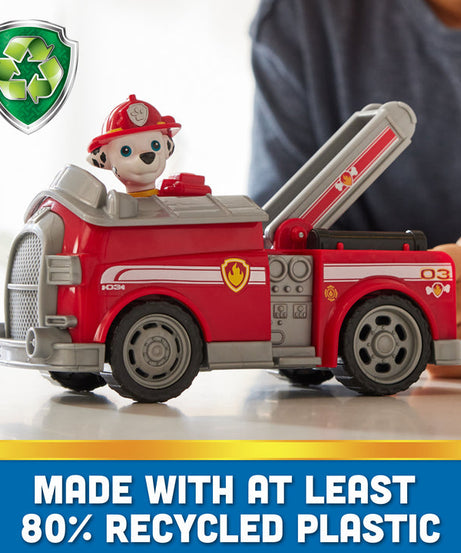PAW Patrol Marshall Fire Engine - Eco-Friendly Fire Truck Toy for Kids Ages 3 and Up