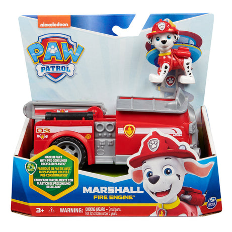 PAW Patrol Marshall Fire Engine - Eco-Friendly Fire Truck Toy for Kids Ages 3 and Up