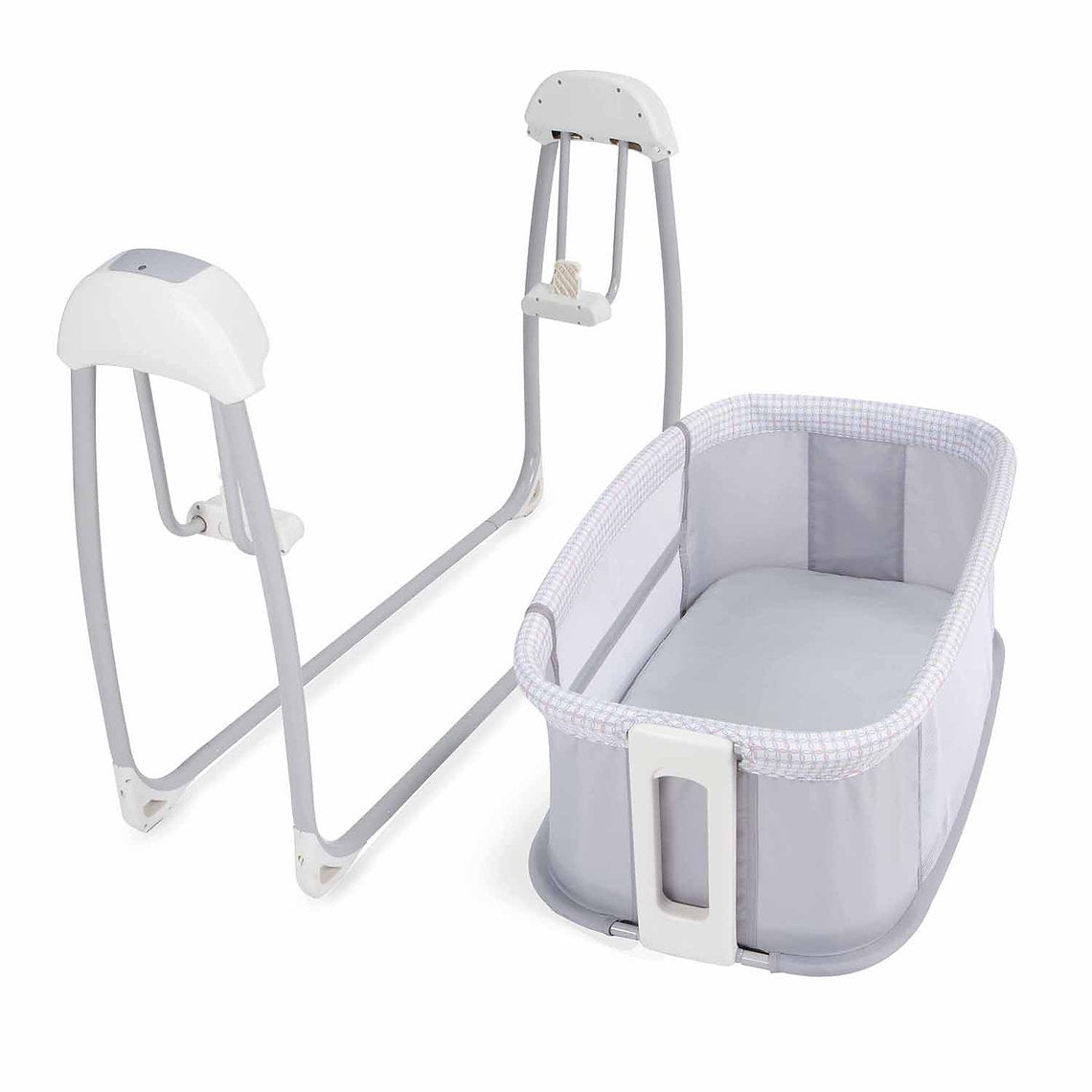 Mastela Deluxe 4-in-1 Swing & Bassinet | Bluetooth Enabled Automatic Baby Cradle, Bedside Sleeper & Playard | 5 Swing Speeds, 15 Melodies & Mosquito Net | Birth to 13.6kg | Available in 3 Different Colors - MINIMEE KIDS