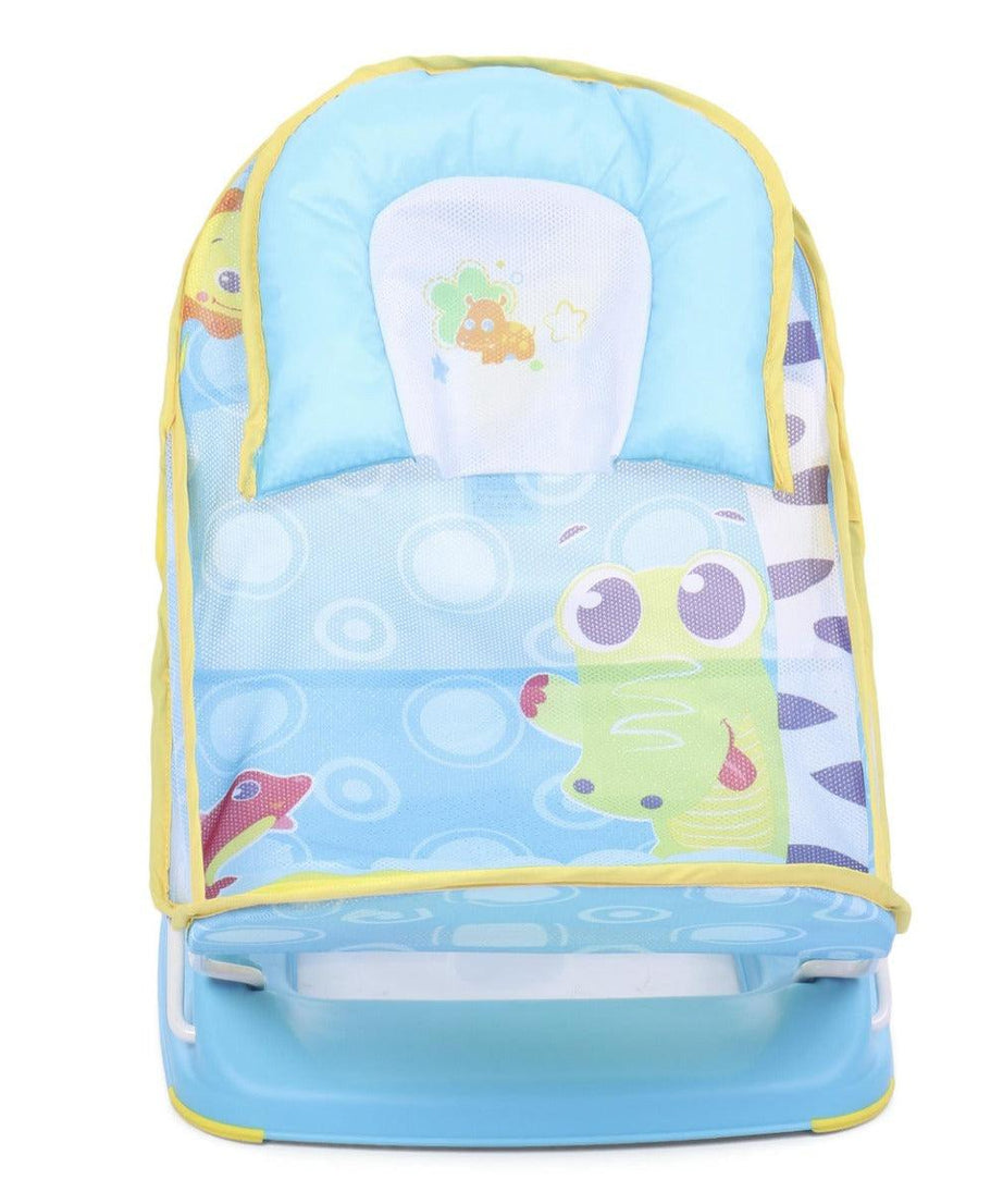 Mastela Mother’s Touch Deluxe Baby Bather | 3-Position Adjustable Recline with Head Support Cushion | Quick-Dry Soft Mesh Sling for Newborns (Birth+) | Foldable & Portable Bath Seat - MINIMEE KIDS