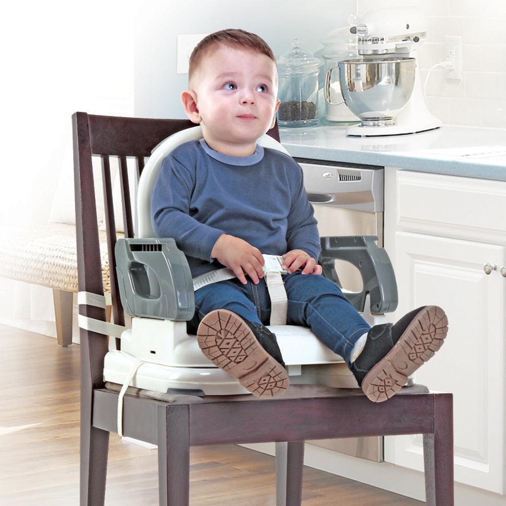Mastela 2-in-1 Fold Up Adjustable Booster Seat | Portable Infant Feeding Chair with Removable Tray | Toddler Booster for Dining Table | Birth to 3 Years (6m+) | Compact Travel Fold - MINIMEE KIDS