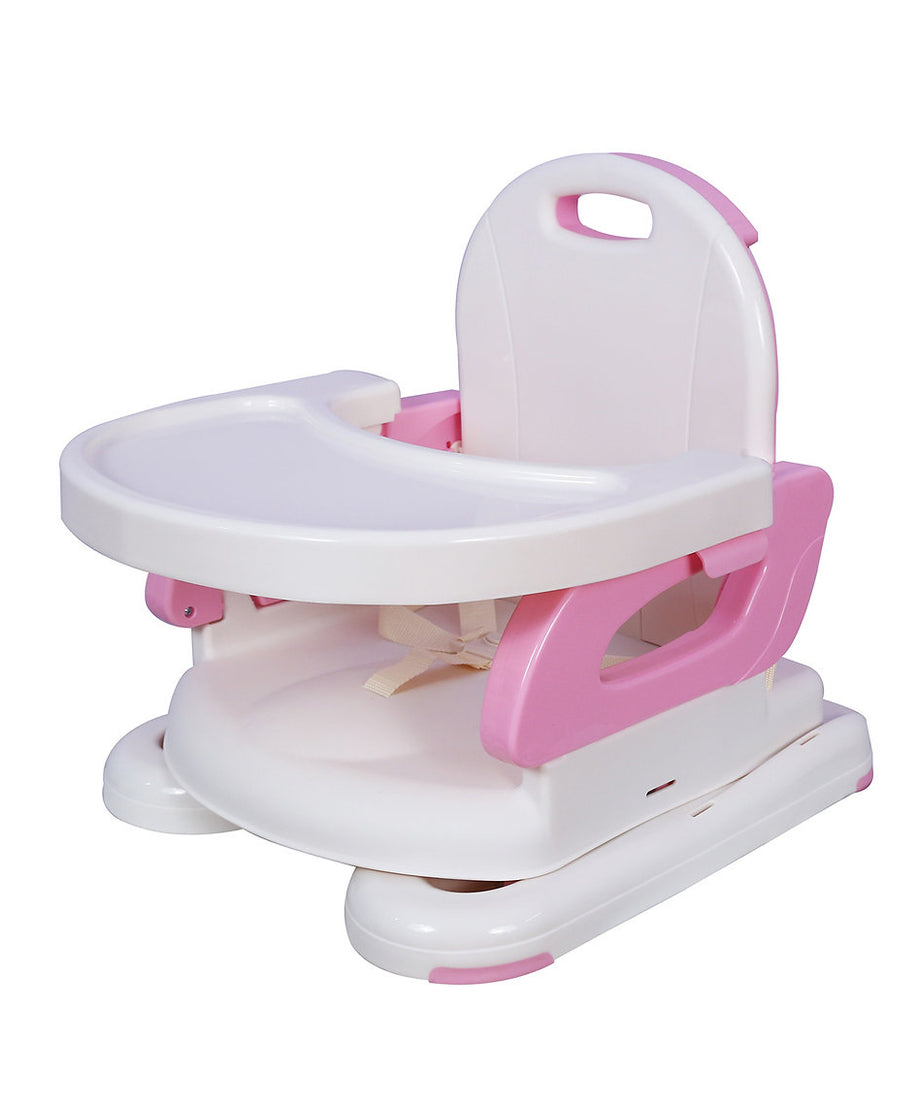 Mastela 2-in-1 Fold Up Adjustable Booster Seat | Portable Infant Feeding Chair with Removable Tray | Toddler Booster for Dining Table | Birth to 3 Years (6m+) | Compact Travel Fold - MINIMEE KIDS