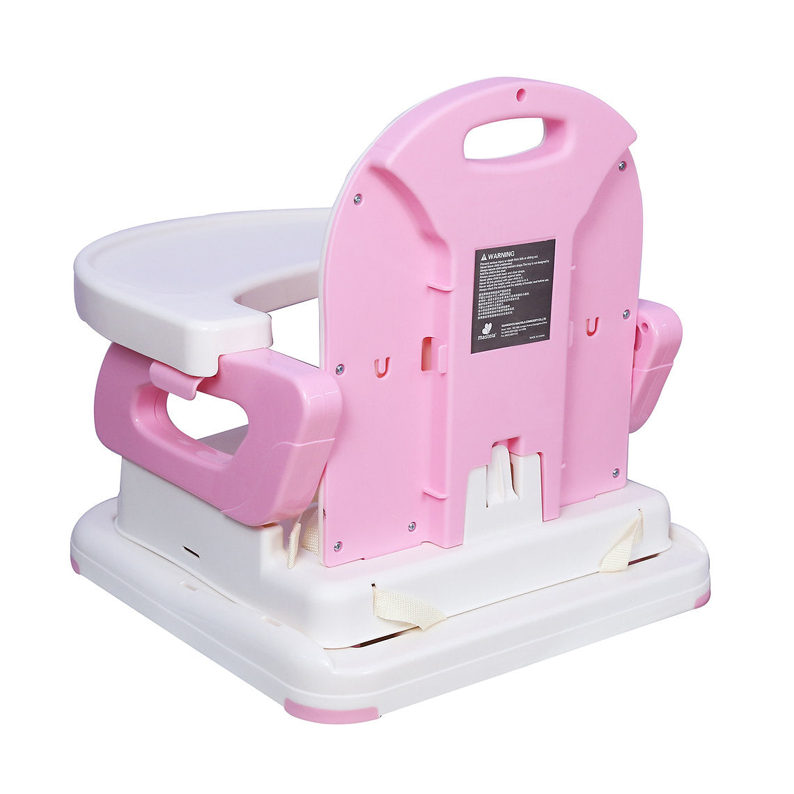 Mastela 2-in-1 Fold Up Adjustable Booster Seat | Portable Infant Feeding Chair with Removable Tray | Toddler Booster for Dining Table | Birth to 3 Years (6m+) | Compact Travel Fold - MINIMEE KIDS