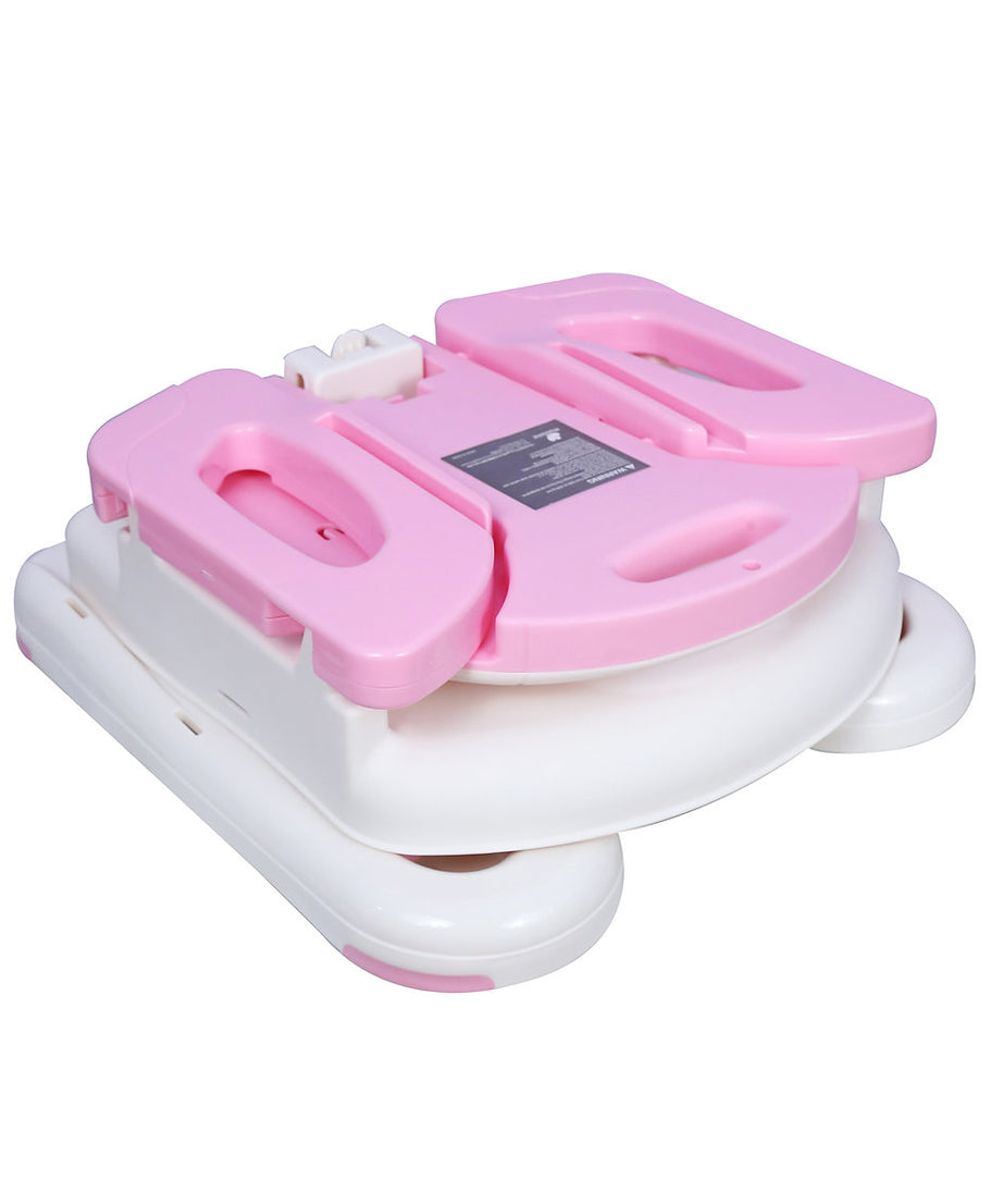 Mastela 2-in-1 Fold Up Adjustable Booster Seat | Portable Infant Feeding Chair with Removable Tray | Toddler Booster for Dining Table | Birth to 3 Years (6m+) | Compact Travel Fold - MINIMEE KIDS