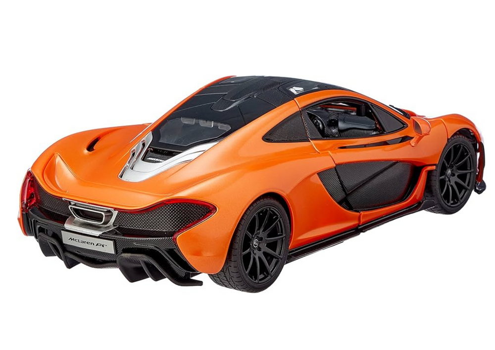 Rastar McLaren P1 RC Car 1:14 Scale Orange – Original Licensed Remote Control Sports Car with LED Lights, 2.4GHz Controller & Rubber Tires | Door Open close by Remote Control Toy Car for Kids 6+ Years - MINIMEE KIDS