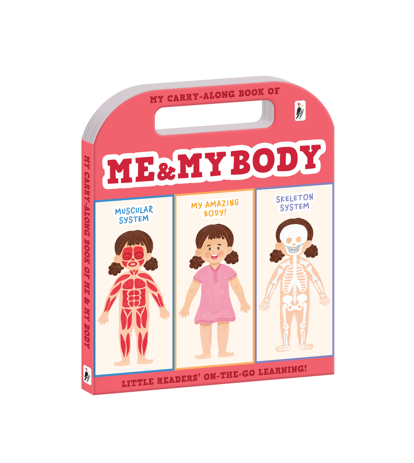 My Carry-Along Book of Me & My Body – Interactive Toddler Board Book with Built-In Handle for Early Anatomy, Human Body Awareness, and On-The-Go Learning
