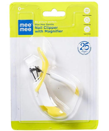 Mee Mee Gentle Nail Clipper With Magnifier for 0+ Months (Color May Vary) - MINIMEE KIDS