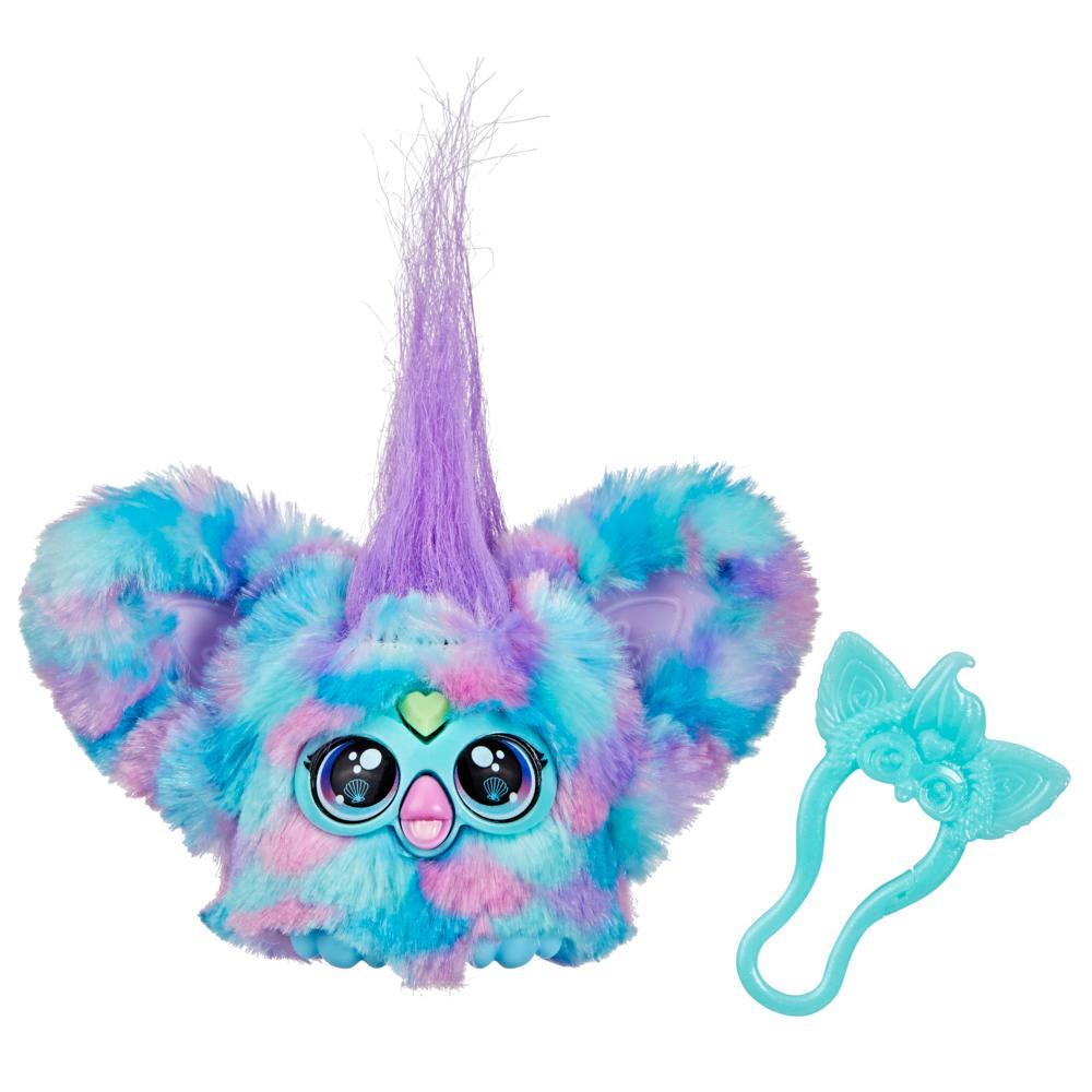 Hasbro Furby Furblets Mer-May Mini Electronic Plush Toy – Mermaid-Inspired Musical Plush with 45+ Ocean Sounds | 2-Inch Clip-On Keychain Toy for Kids Age 6+