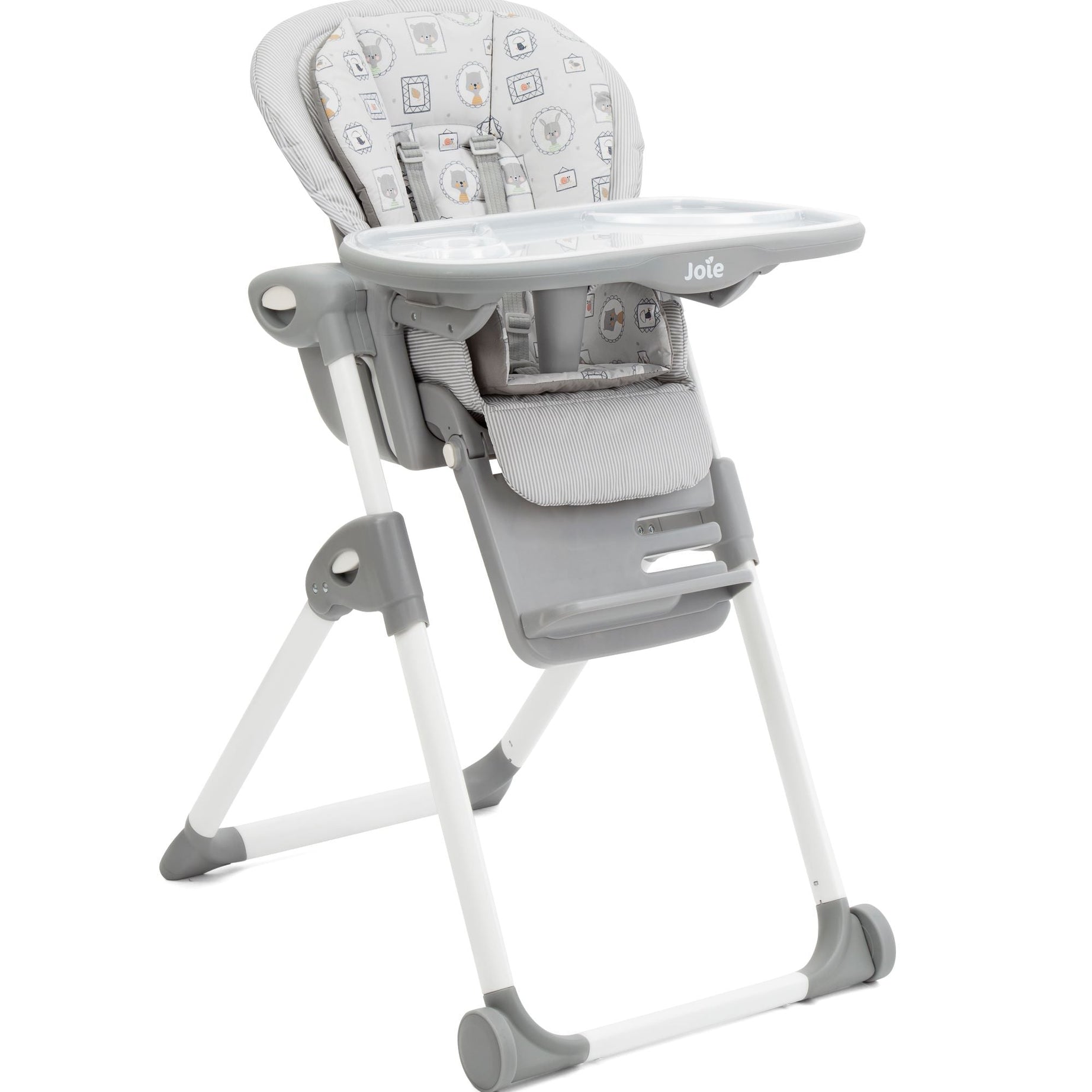 Joie Mimzy Recline High Chair | 5-Position Recline & 7-Level Height Adjustable Baby High Chair | Birth to 3 Years (Up to 15 Kg) | Compact Foldable with Storage Basket | Portrait