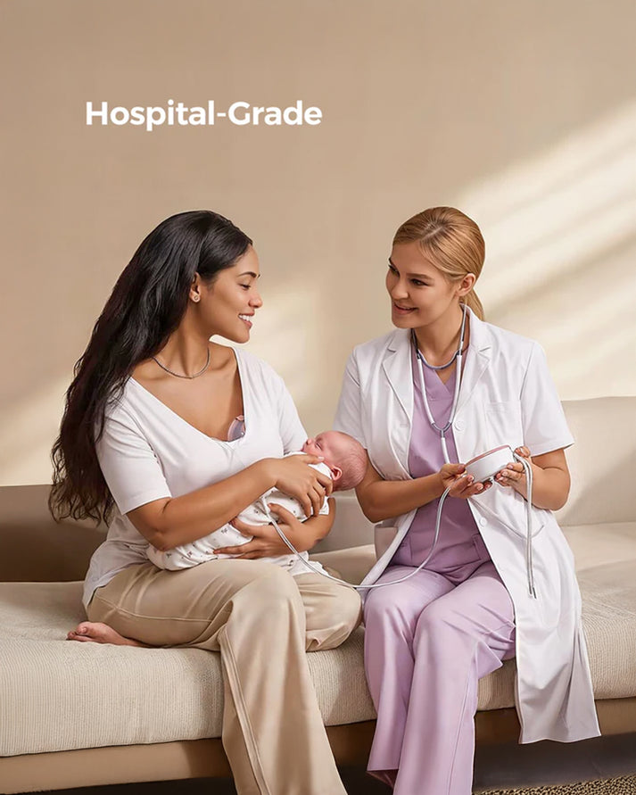 Momcozy V1 Pro Hospital Grade Wearable Breast Pump | Hands-Free Double Electric Pump | 15 Suction Levels & -300mmHg Power