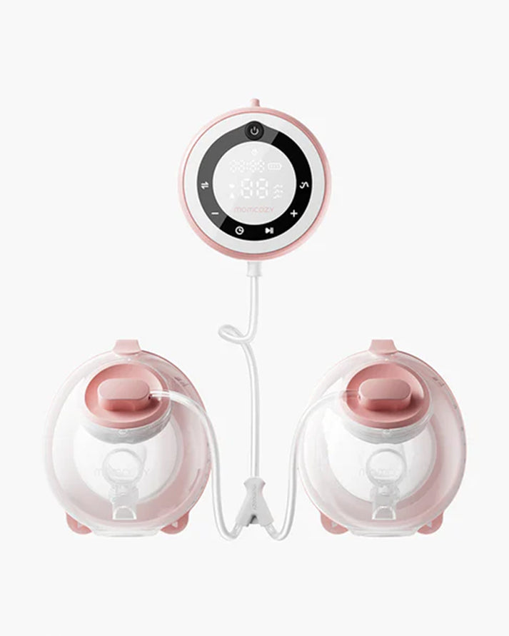 Momcozy V1 Pro Hospital Grade Wearable Breast Pump | Hands-Free Double Electric Pump | 15 Suction Levels & -300mmHg Power