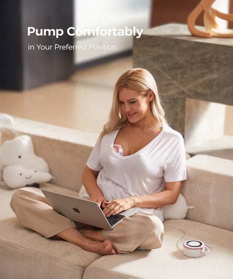 Momcozy V1 Pro Hospital Grade Wearable Breast Pump | Hands-Free Double Electric Pump | 15 Suction Levels & -300mmHg Power