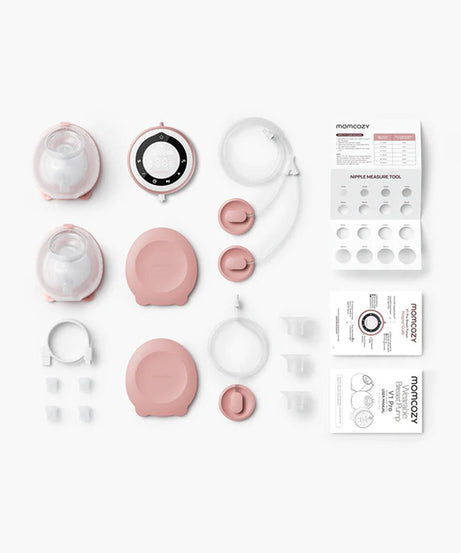 Momcozy V1 Pro Hospital Grade Wearable Breast Pump | Hands-Free Double Electric Pump | 15 Suction Levels & -300mmHg Power