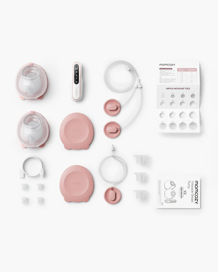 Momcozy V2 Pro Hospital Grade Wearable Breast Pump | Ultra-Light & Potent Hands-Free Pump | 3 Modes & 9 Suction Levels