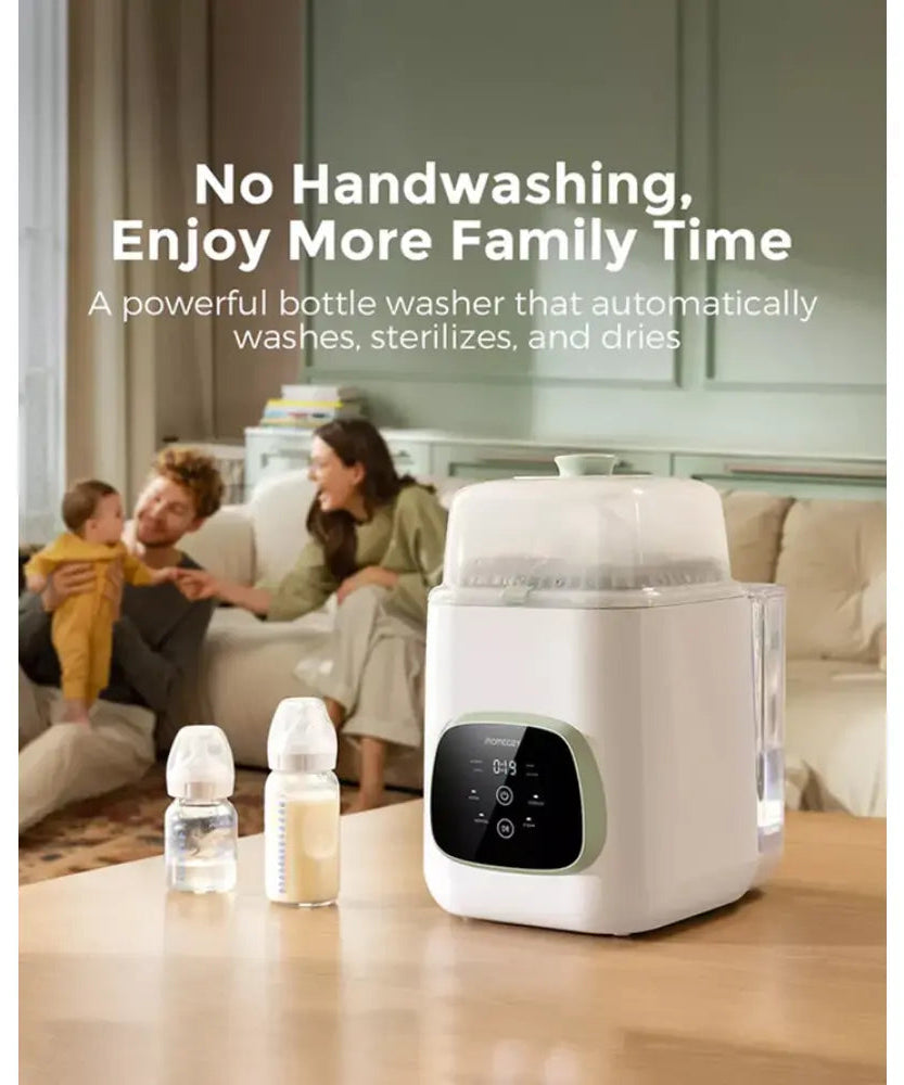 Momcozy KleanPal Pro Automatic Baby Bottle Washer (Model BS03) – All-in-One Automatic Washer, Steam Sterilizer and Dryer with Medical HEPA Filter for Baby Bottles, Breast Pump Parts & Sippy Cups - MINIMEE KIDS