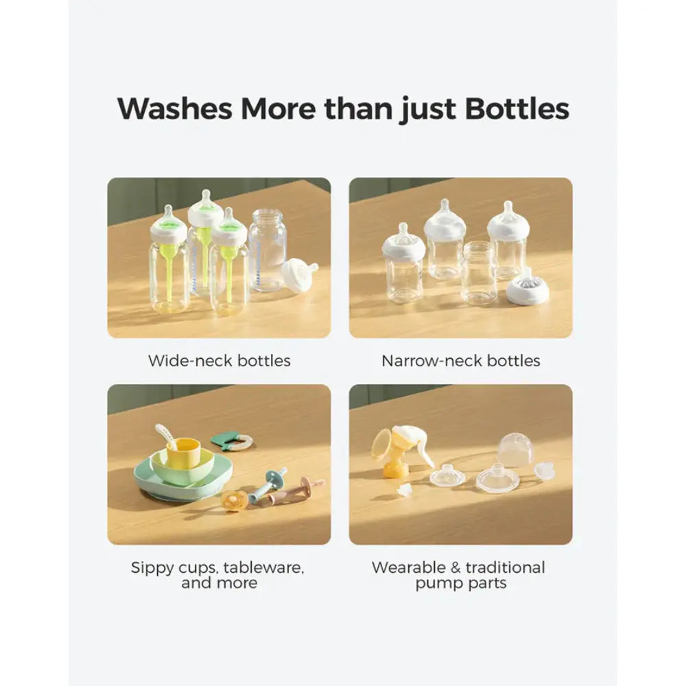 Momcozy KleanPal Pro Automatic Baby Bottle Washer (Model BS03) – All-in-One Automatic Washer, Steam Sterilizer and Dryer with Medical HEPA Filter for Baby Bottles, Breast Pump Parts & Sippy Cups - MINIMEE KIDS