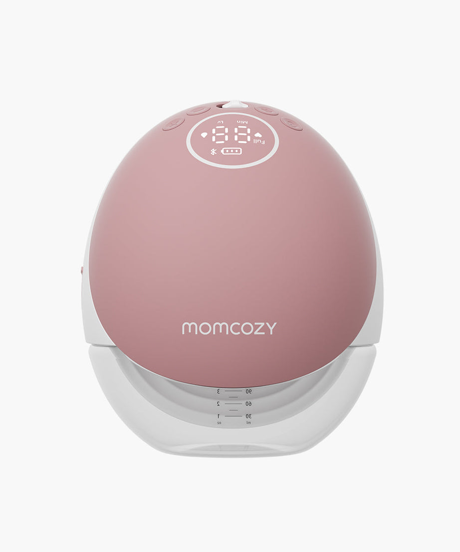 Momcozy Mobile Flow Hands-Free Breast Pump - M9 App Controlled Single Pump | Cozy Red | Portable & Wearable Breastfeeding Solution - MINIMEE KIDS