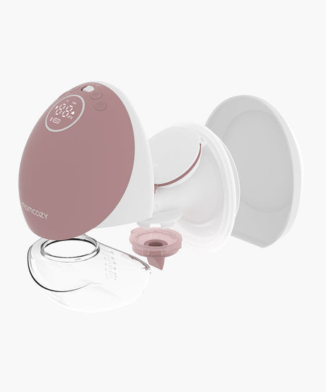 Momcozy Mobile Flow Hands-Free Breast Pump - M9 App Controlled Single Pump | Cozy Red | Portable & Wearable Breastfeeding Solution - MINIMEE KIDS