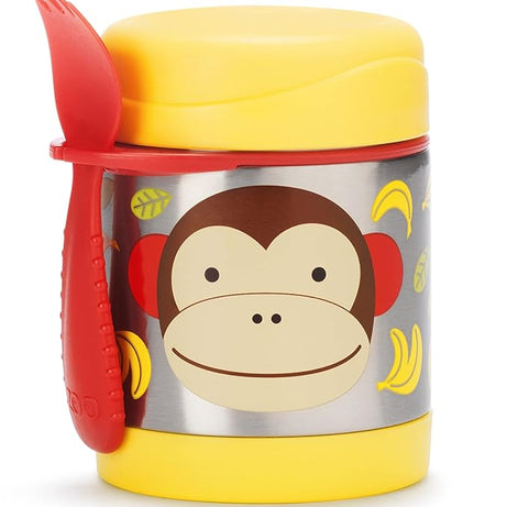 Skip Hop Zoo Insulated Stainless Steel Food Jar | BPA Free, 325ml, Keeps Food Cold for 5 Hours & Warm for 7 Hours