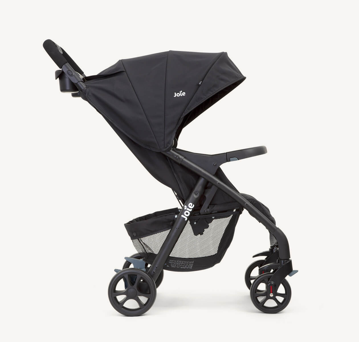 Joie Muze LX Full-Featured Baby Stroller – Compact Gravity Fold, Lie-Flat Recline, Car Seat Compatible | Smart Travel Stroller for Newborns to Toddlers | Available in Coal, Laurel & Cranberry