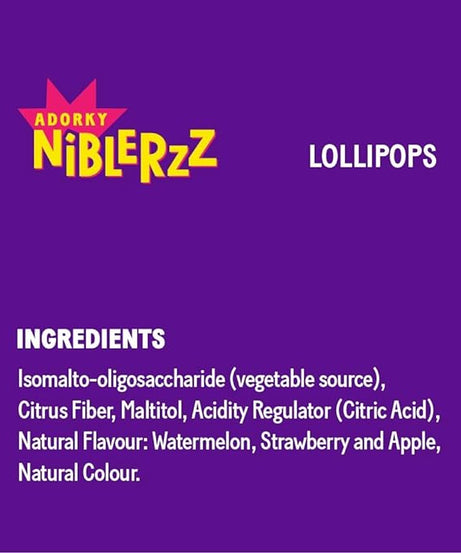 Niblerzz Lollipops - Watermelon Apple & Strawberry - Paw Control