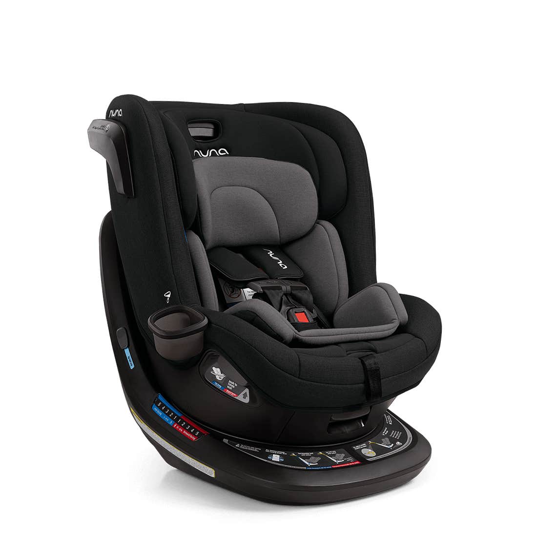 Nuna REVV All-In-One Car Seat - Caviar | Revolutionize Your Child's Safety with a 360-Degree Spin