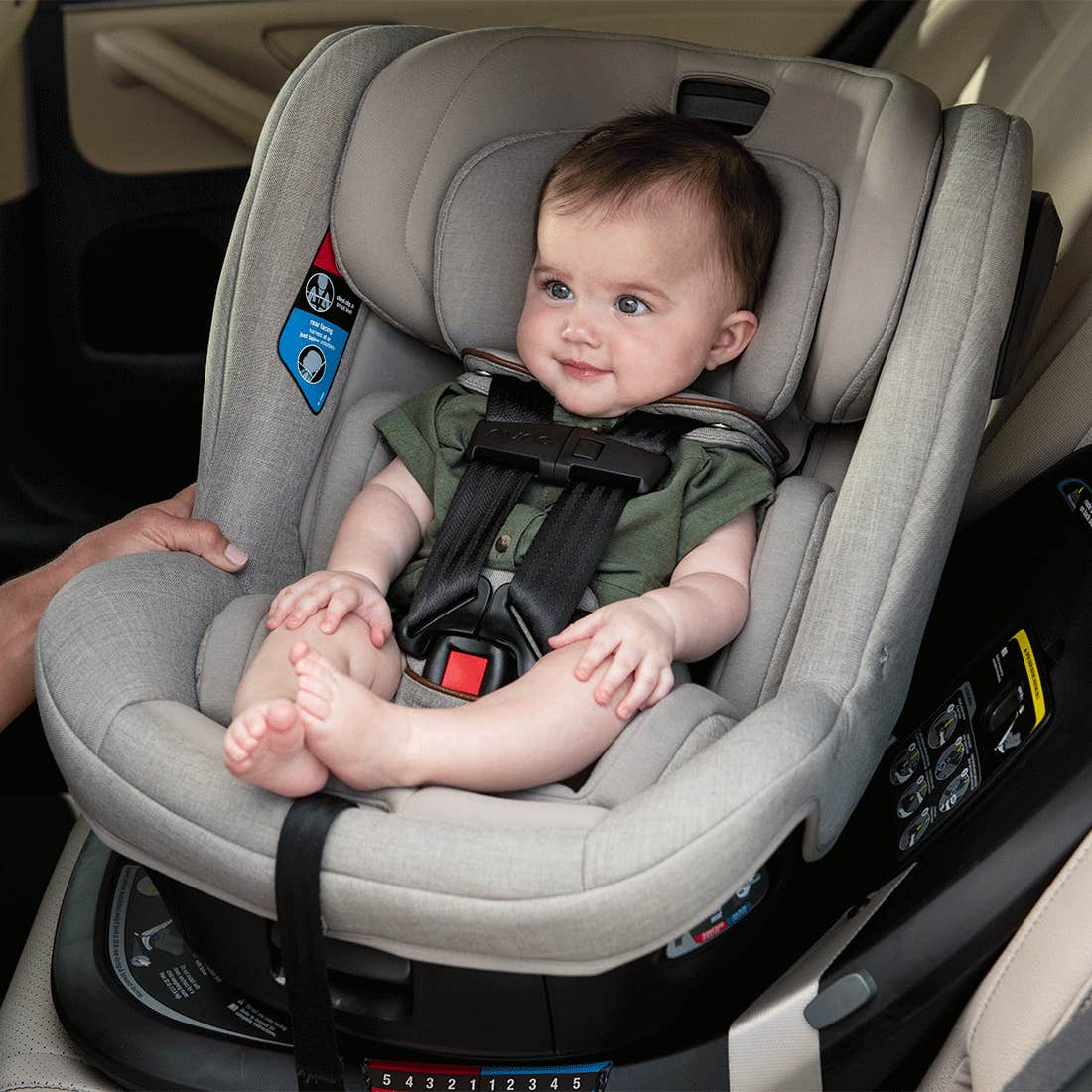 Nuna REVV All-In-One Car Seat - Caviar | Revolutionize Your Child's Safety with a 360-Degree Spin