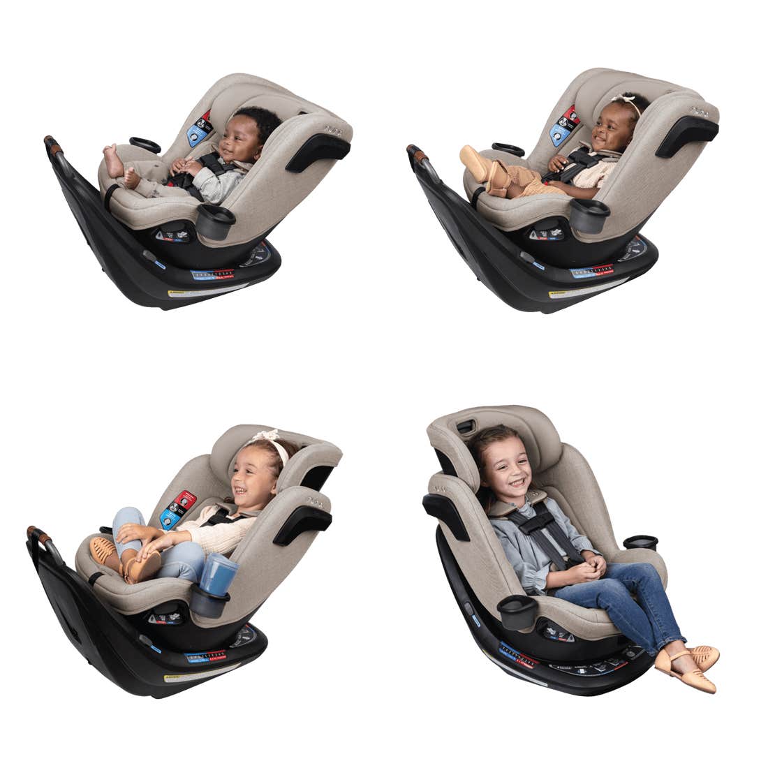 Nuna REVV All-In-One Car Seat - Caviar | Revolutionize Your Child's Safety with a 360-Degree Spin