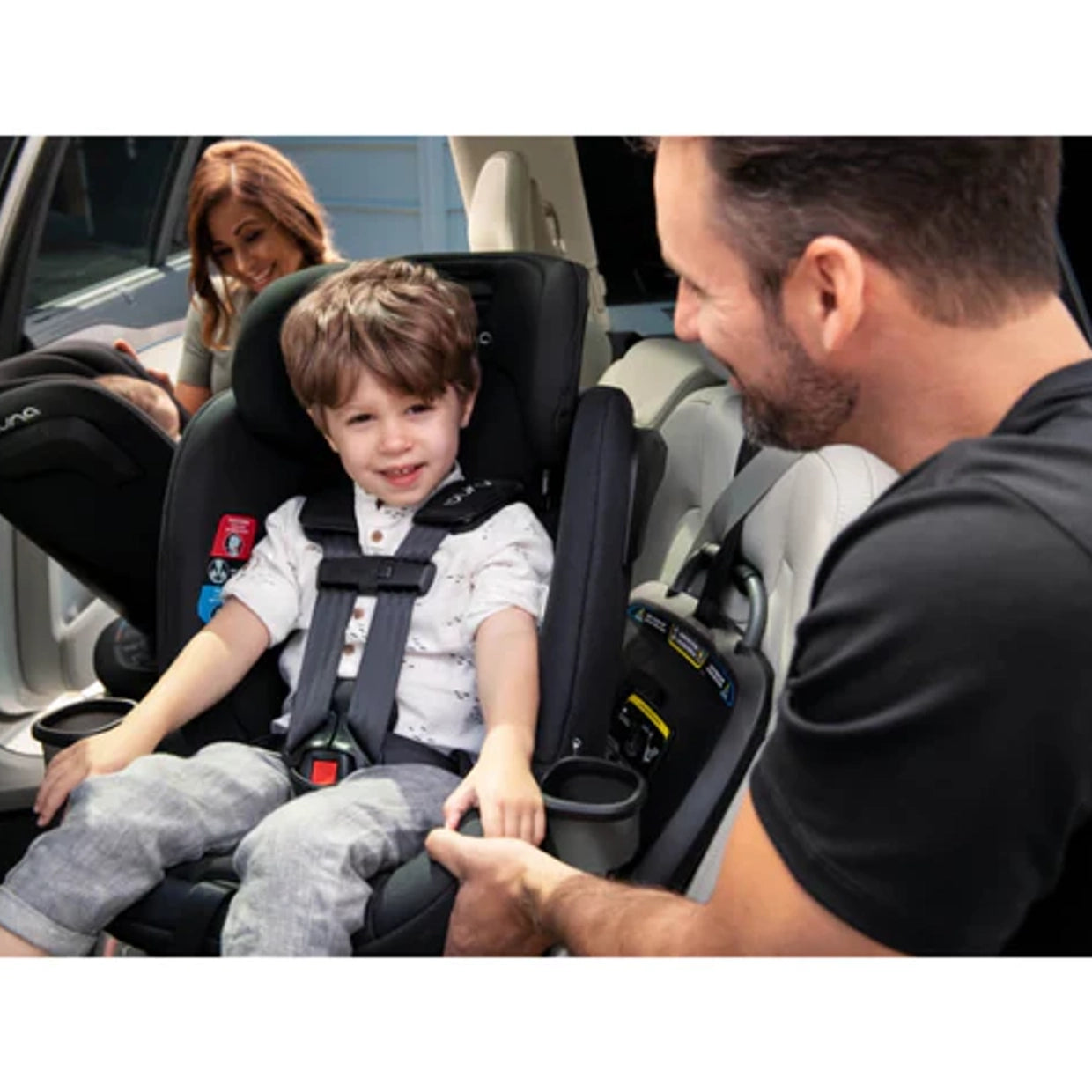 Nuna REVV All-In-One Car Seat - Caviar | Revolutionize Your Child's Safety with a 360-Degree Spin