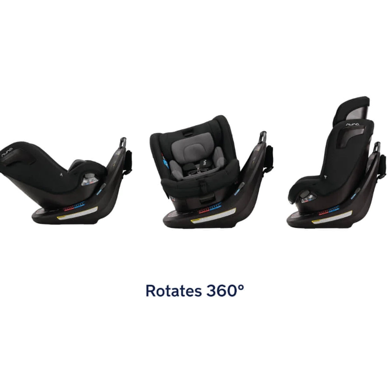 Nuna REVV All-In-One Car Seat - Caviar | Revolutionize Your Child's Safety with a 360-Degree Spin