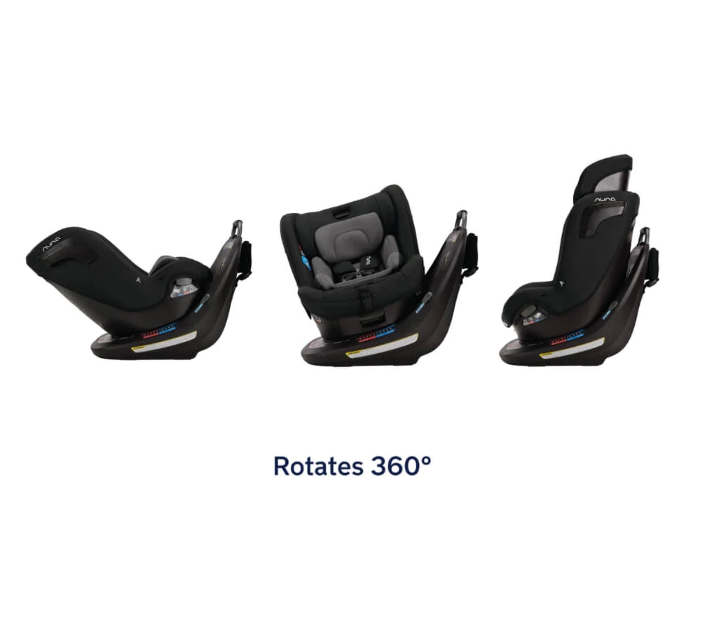 Nuna REVV All-In-One Car Seat - Caviar | Revolutionize Your Child's Safety with a 360-Degree Spin