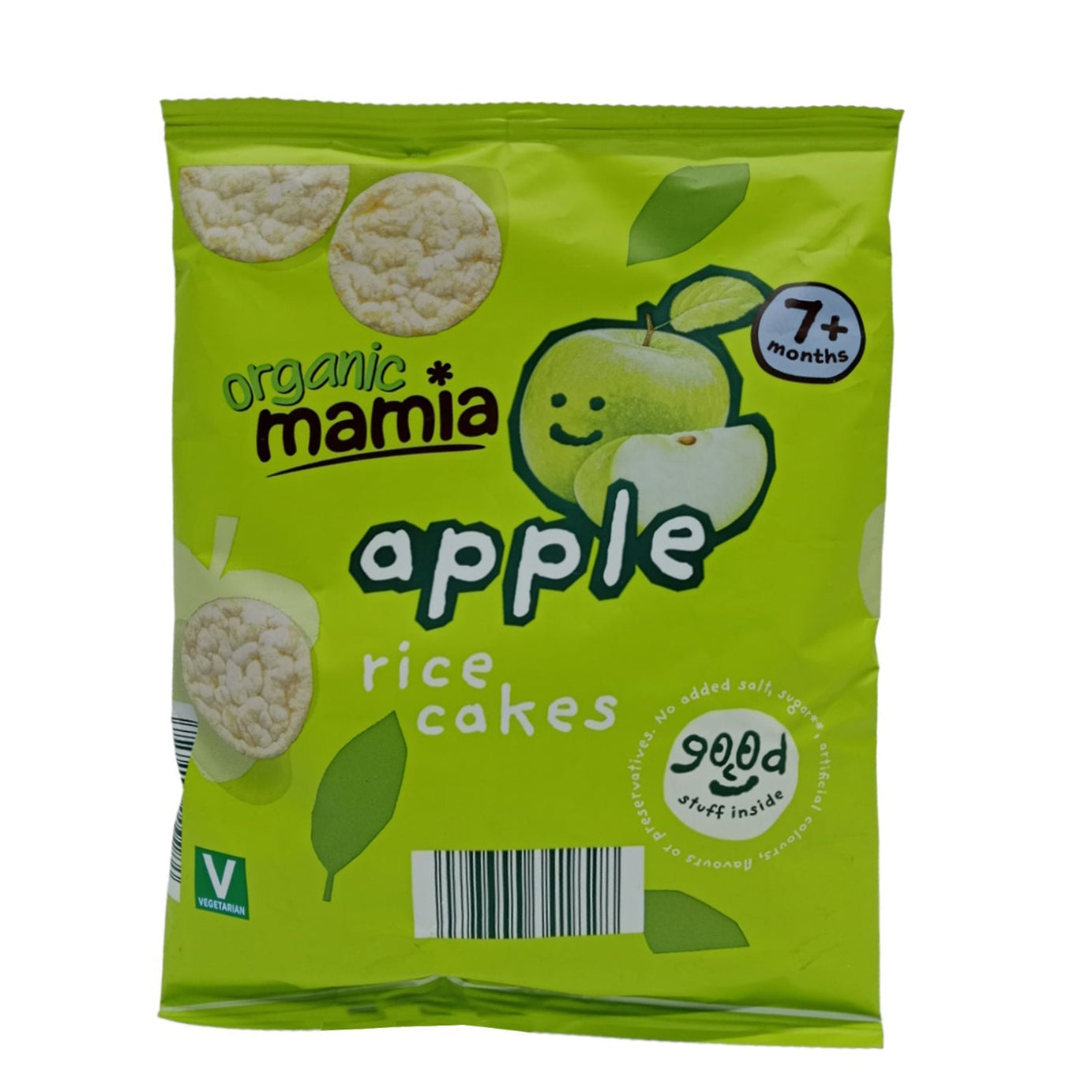 Organic Mamia Apple Rice Cakes for 7+ Months - 40g