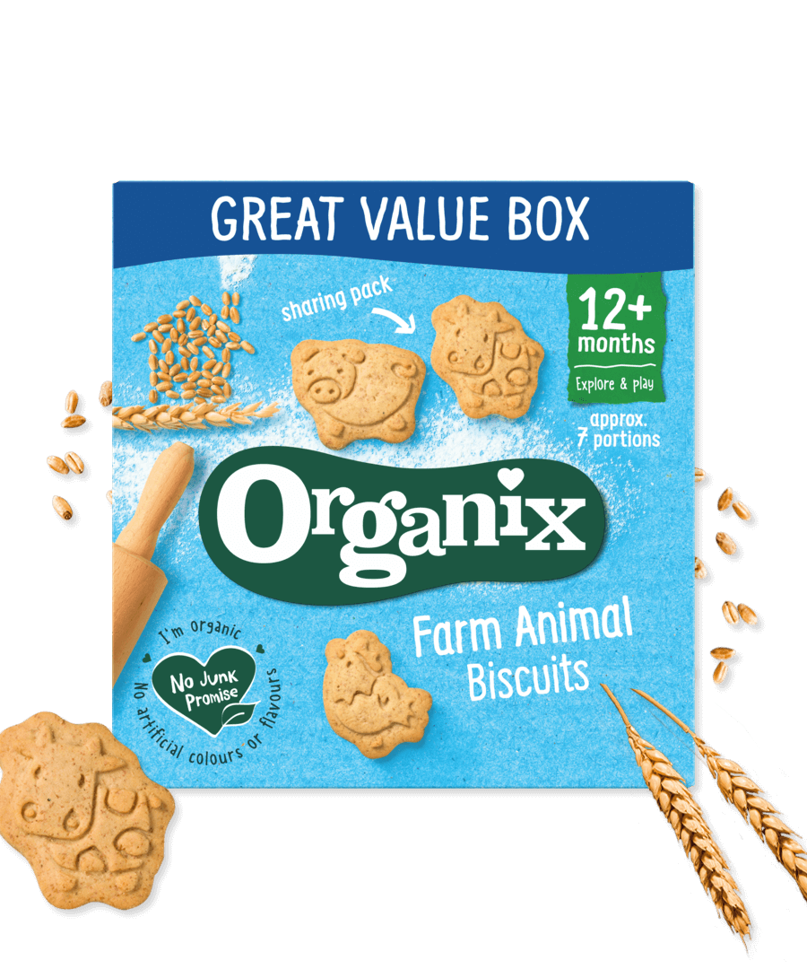 Organix Farm Animal Biscuits for 12+ Months - 100g