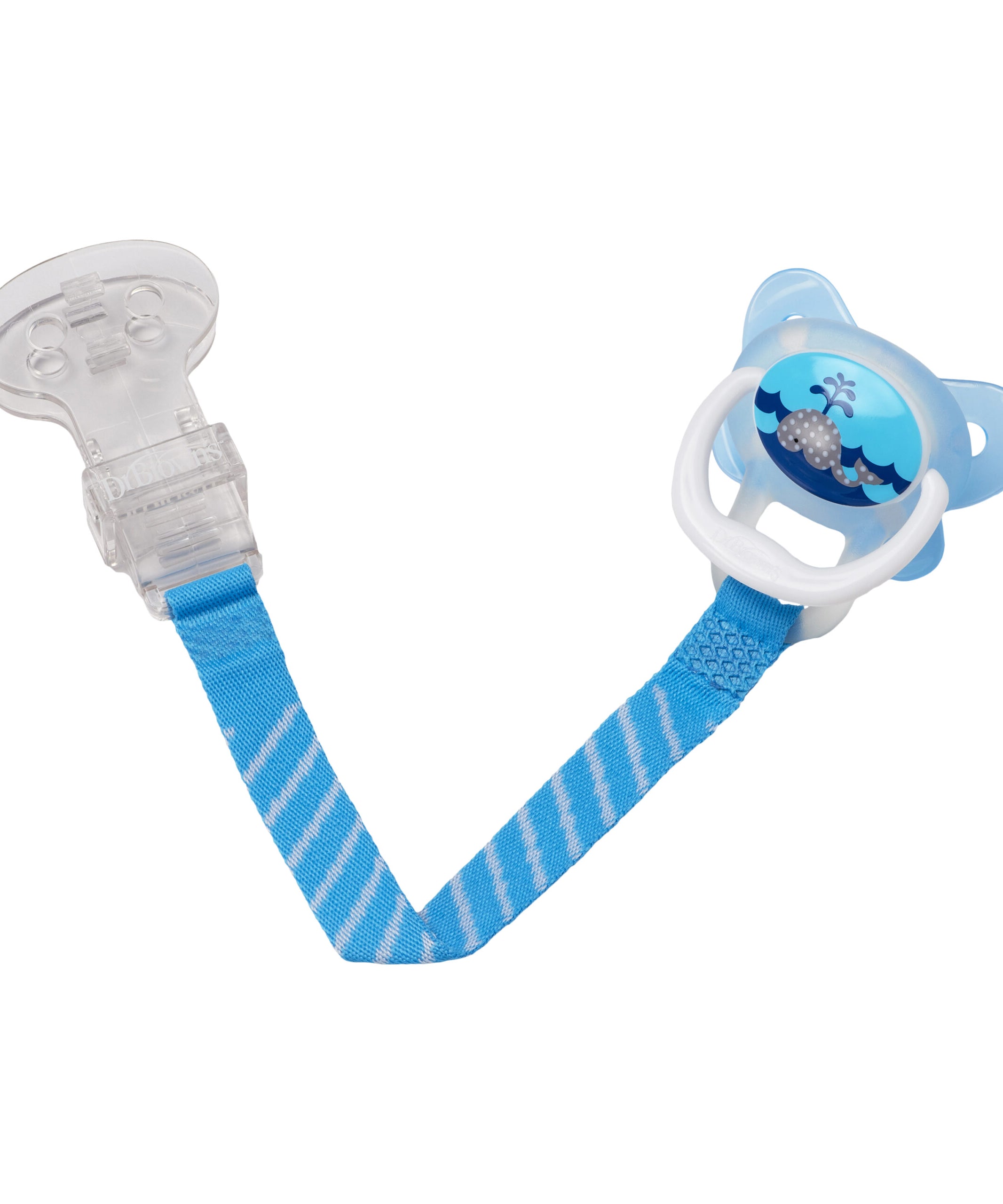 Dr. Brown's Universal Soother Clip - Secure, Hygienic Pacifier Holder to Keep Baby's Pacifier Close and Clean at All Times | Color will be Supplied As Per Availability